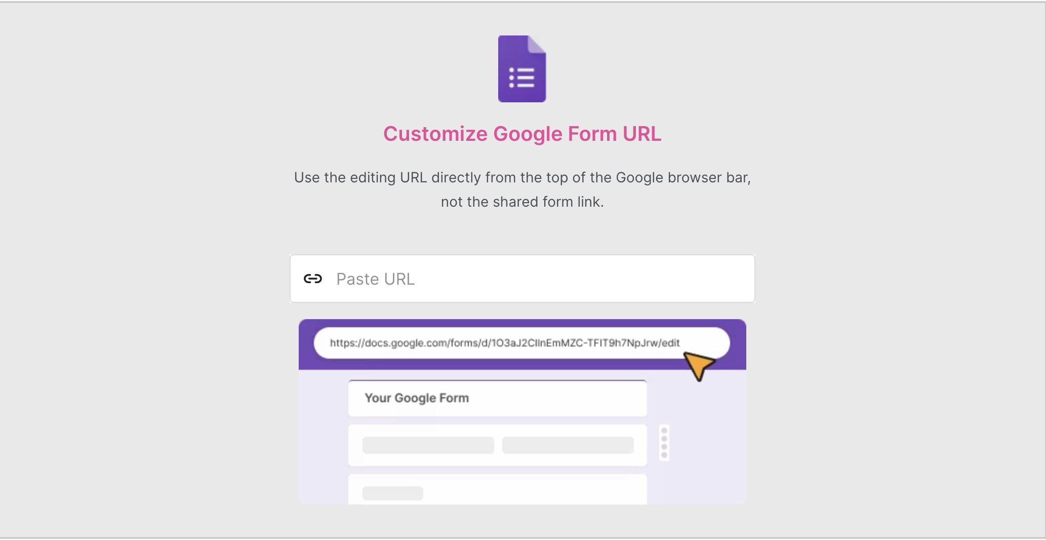 How To Create A Custom URL For Google Forms?