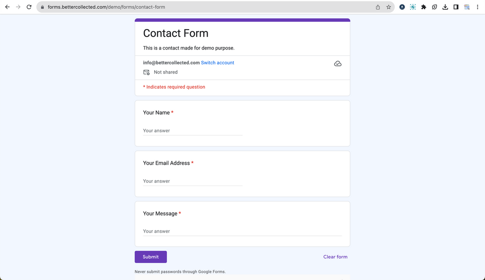 How to Create a Custom URL for Google Forms?